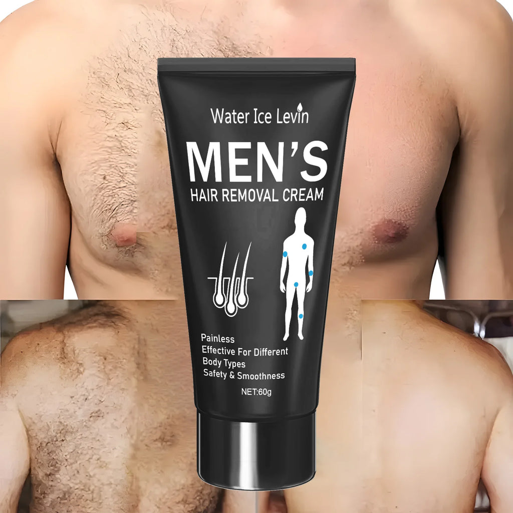 Water Ice Levin Painless Hair Removal Cream for Men 60g