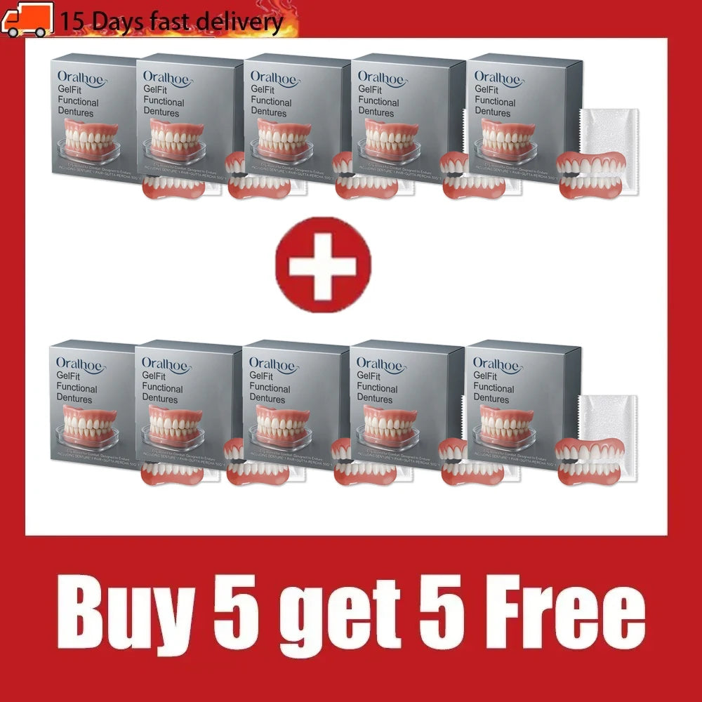 Temporary Comfort Fit Cosmetic Denture Set