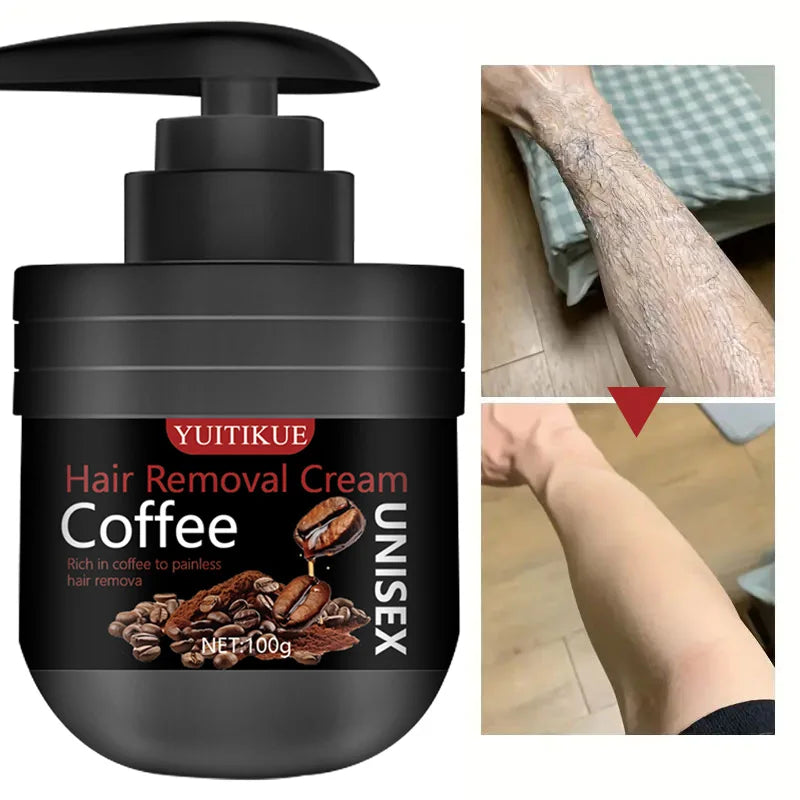 YUITIKUE Painless Hair Removal Cream for Men Body Hair Remover Lotion