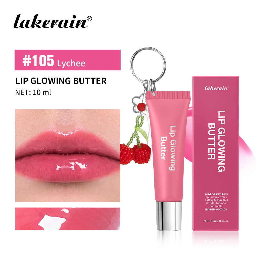 Hydrating Lip Gloss with Keychain for On-the-Go Shine - 20