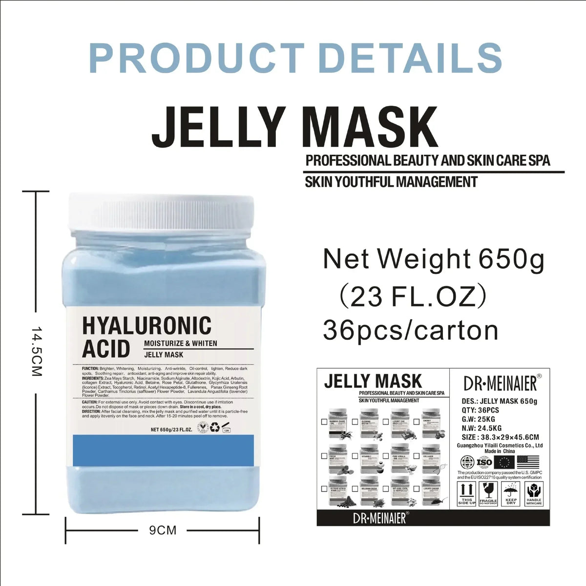 Bulgarian Rose Jelly Mask Face Powder Anti Aging Brightening Skincare