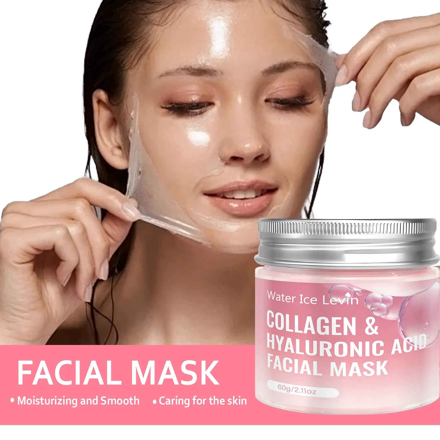 Collagen Hyaluronic Acid Facial Mask Anti Aging Firming Treatment 60g - 4