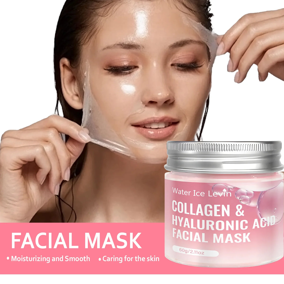 Collagen Hyaluronic Acid Facial Mask Anti Aging Firming Treatment 60g