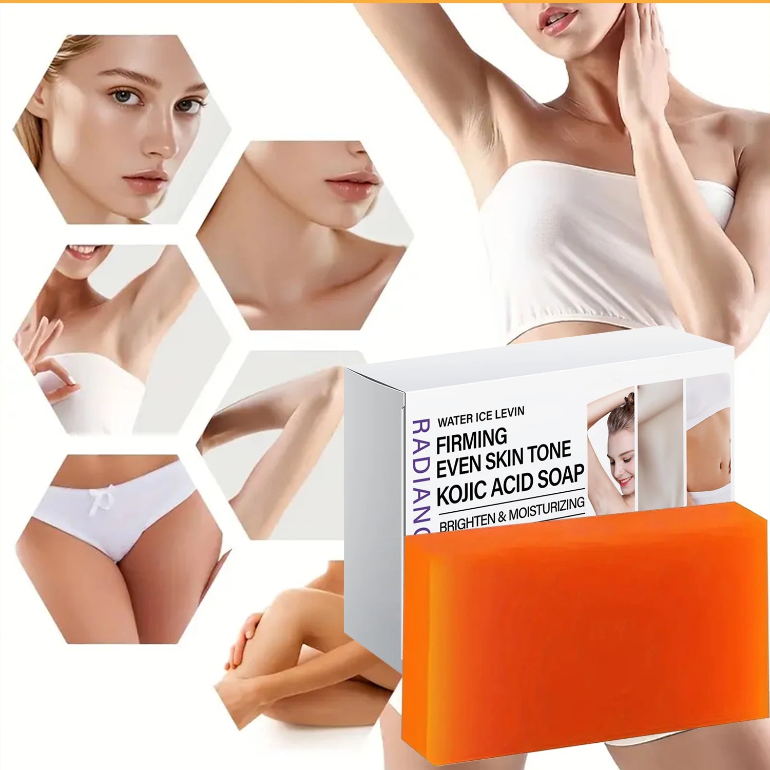 Radiance Kojic Acid Soap with Vitamin C Niacinamide Brightening Bar - 1