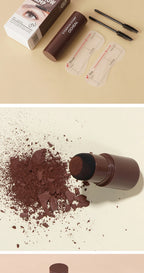 OCHEAL Eyebrow Stamp Kit Waterproof Brow Powder Makeup Stencil Set