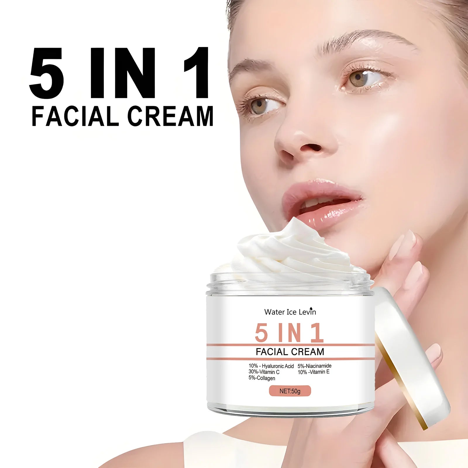 5-in-1 Facial Nourishing Cream Anti-Aging Face Serum and Moisturizer - 1