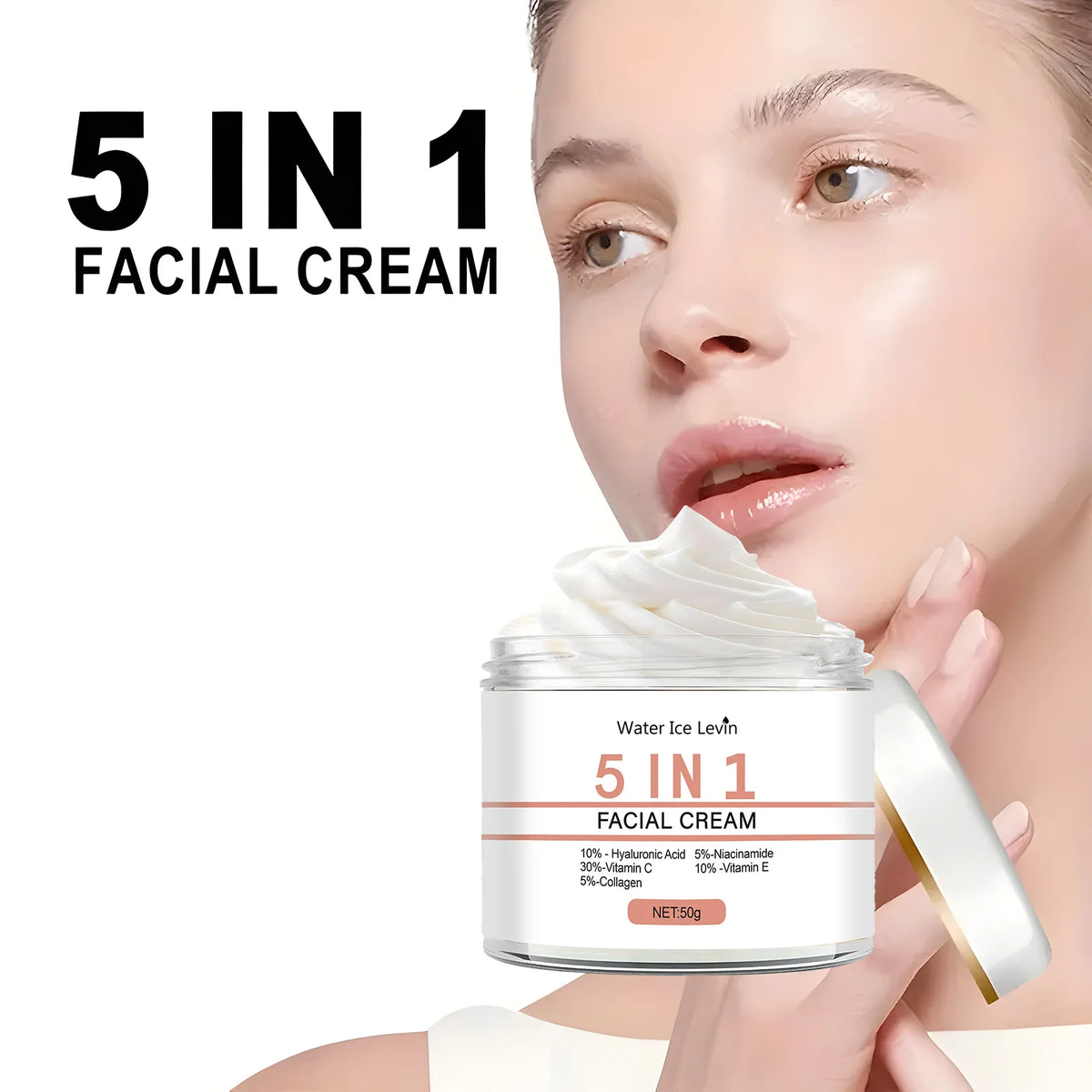 5-in-1 Facial Nourishing Cream Anti-Aging Face Serum and Moisturizer