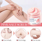 Sadoer Pink Himalayan Salt Body Scrub Exfoliating Pore Cleanser 240g