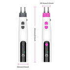 Electric Dual-Head Meridian Massage Pen for Muscle Relief