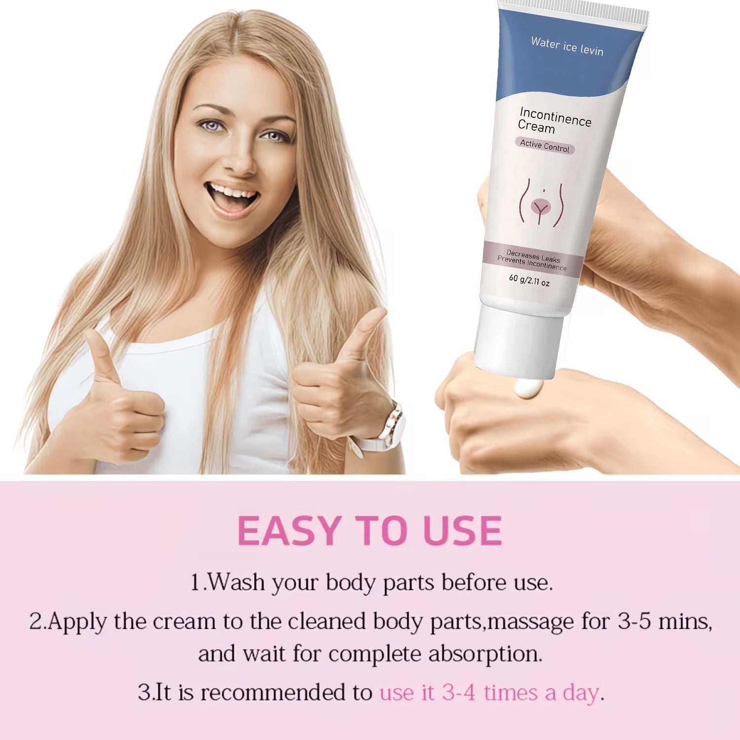 Active Control Incontinence Care Cream Collagen Moisturizing Skin Balm - 7