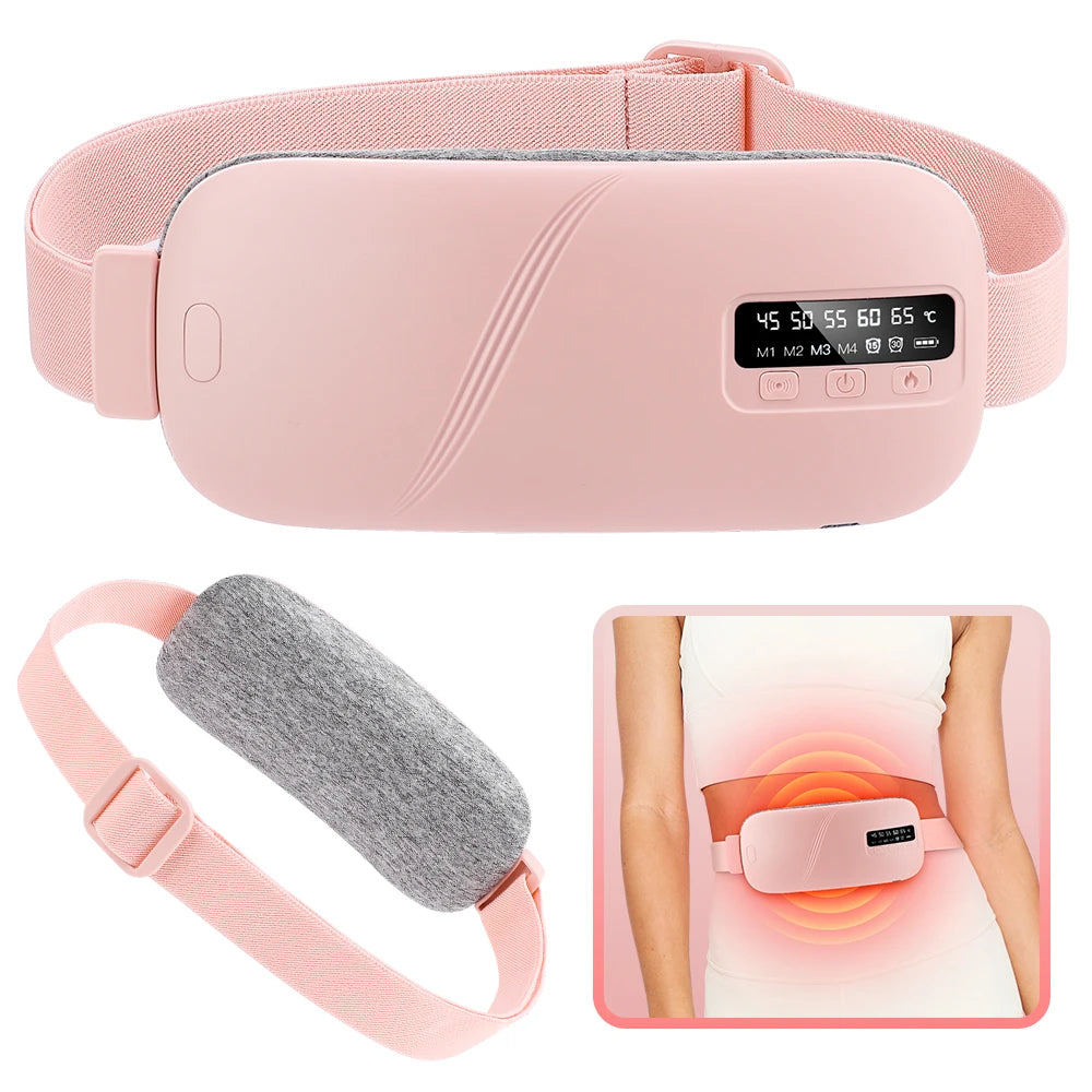 Cordless Menstrual Heating Pad with Vibration Massage