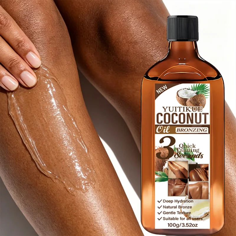 Coconut Bronzing Tanning Oil for Face and Body 100g - 3