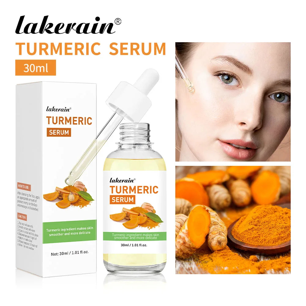 Brightening Kojic Acid and Turmeric Face Serum for Glowing Skin