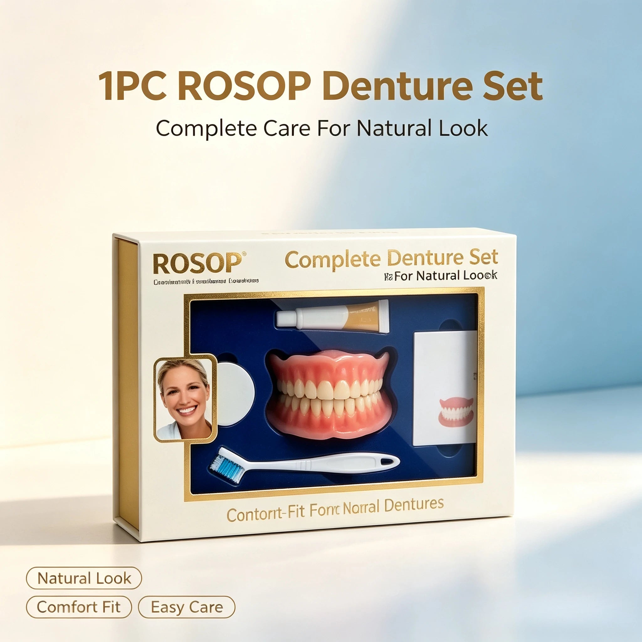 Cosmetic Denture Set for Natural Smile Makeover - 14