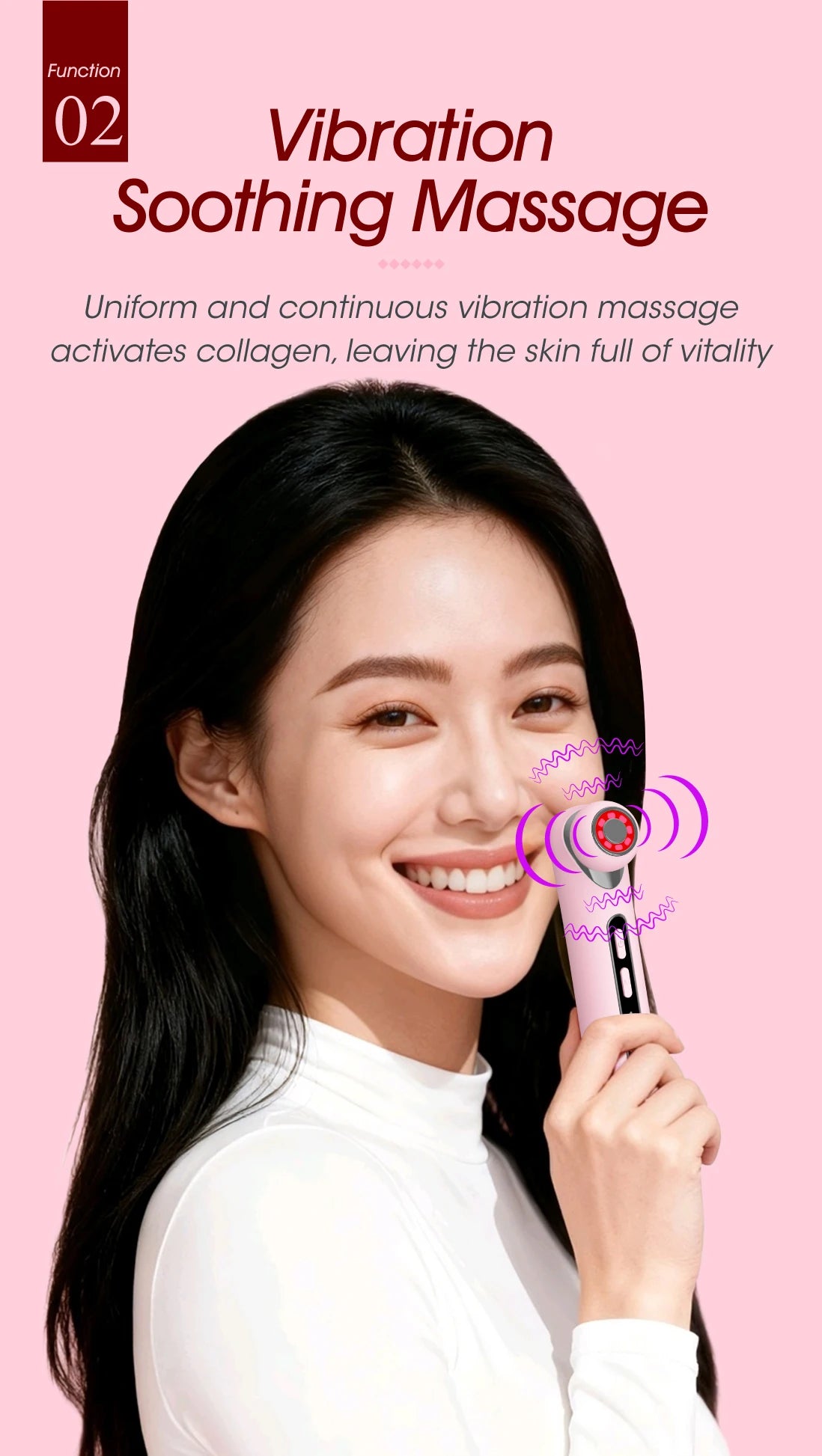 3-in-1 LED Photon Eye Facial Massager for Dark Circles and Puffiness