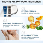 All-Day Invisible Body Deodorant Cream for Odor Control