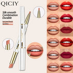 QICIY Dual Ended Lipstick and Lip Liner Long Lasting Waterproof Makeup