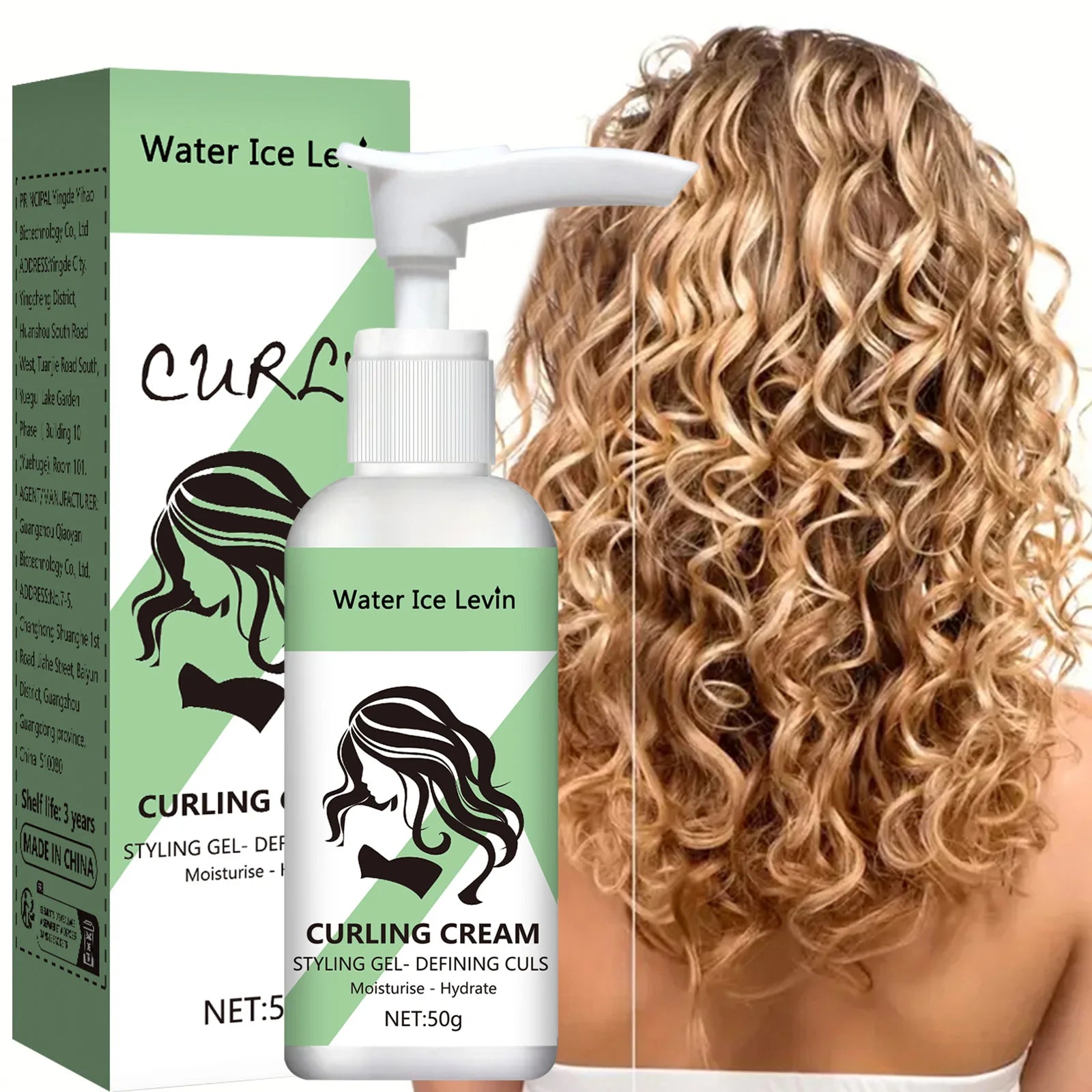 Curly Hair Elastin Moisturizing Styling Cream 50g